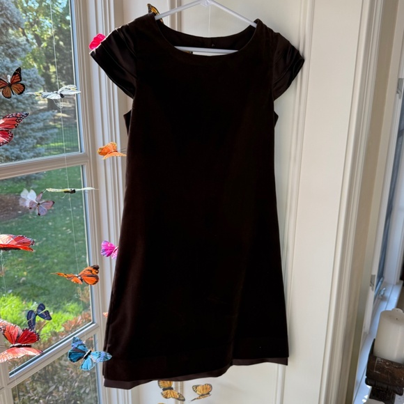 NWT - Florence Eiseman Brown Velvet Dress w/Tiered Sleeves - Girls 16 - Picture 10 of 10
